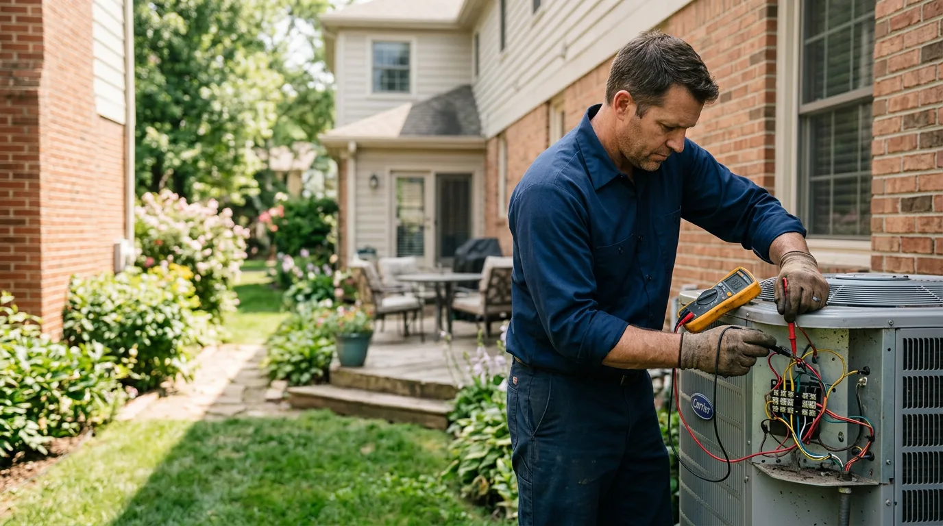 HVAC technician working near Elkton, KY